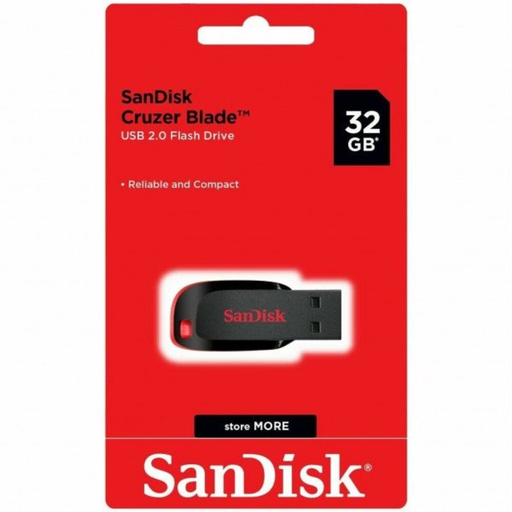 SanDisk 32 GB USB 2.0 Cruzer Blade Flash Drive (32GB)